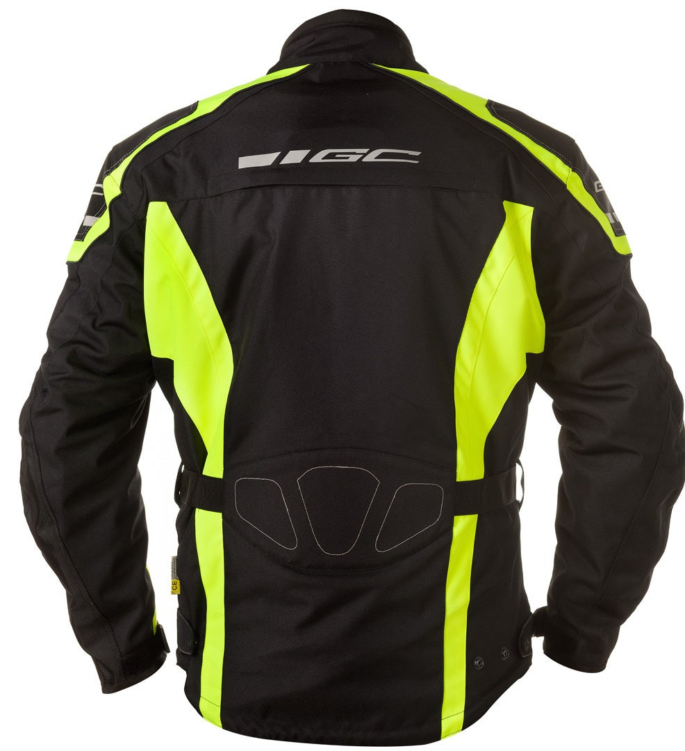 Grand Canyon One Way Motorcycle Textile Jacket black/neon 3XL Figure 2