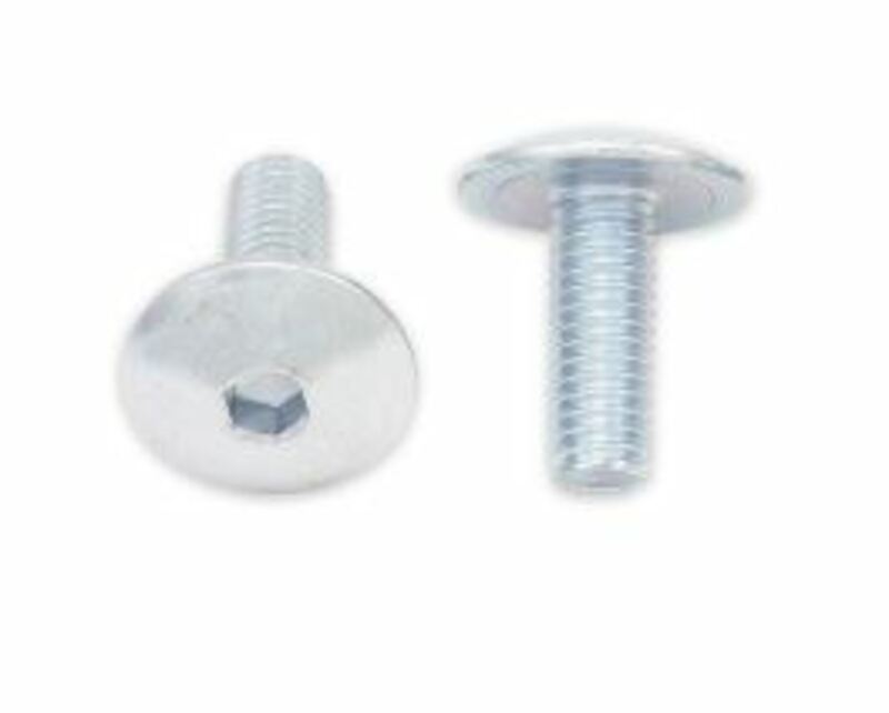 Bolt Platt böjd huvudskruv M6x1x16mm 10 stycken Figur 2