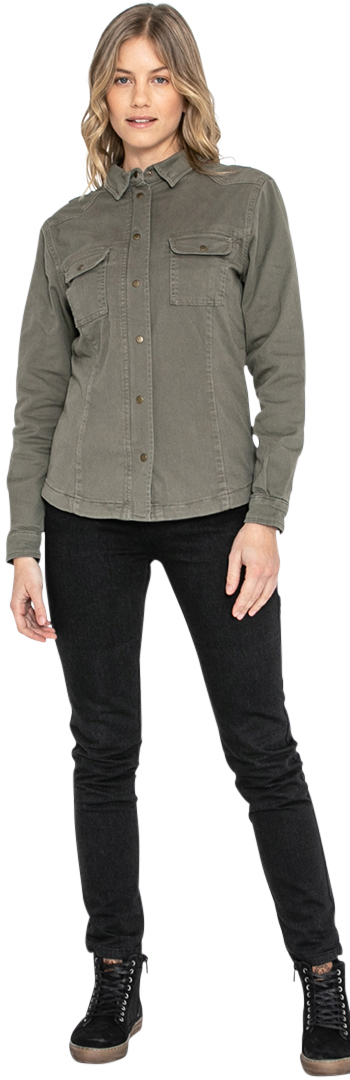 John Doe Motoshirt XTM Dámská košile olive 2XL Obrázek 11