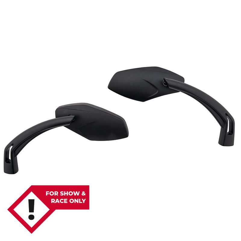 HIGHSIDER smart Styre Spegel Luca Svart (Par) Figur 1