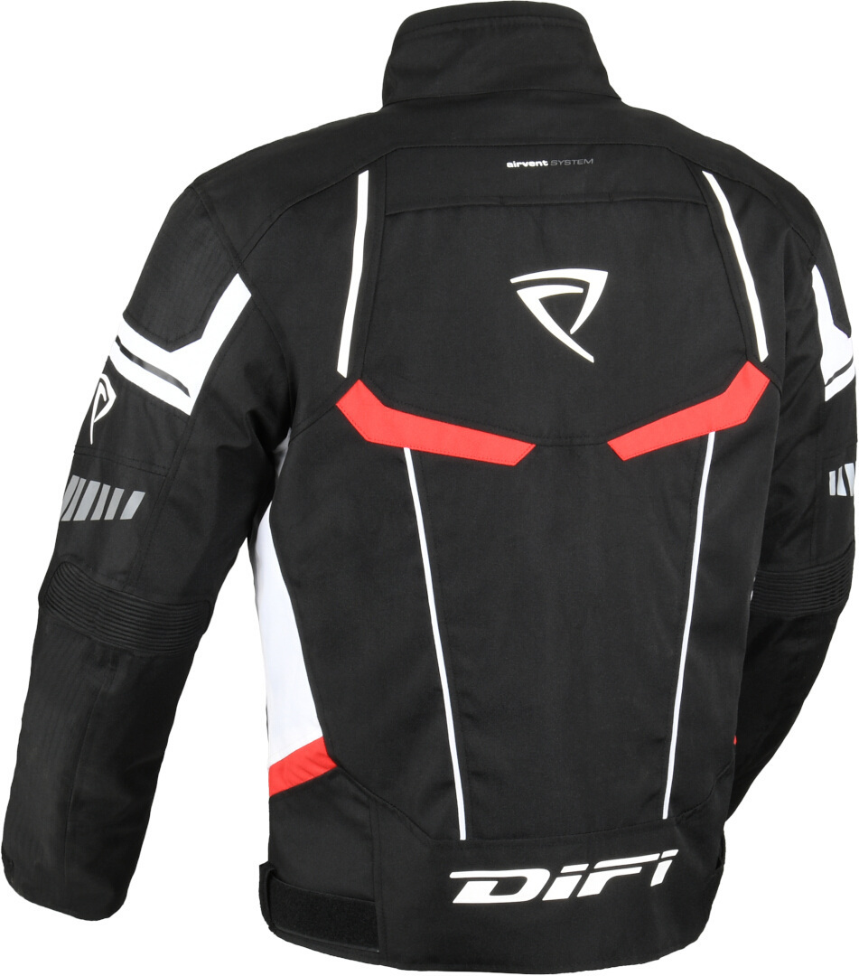 DIFI Estoril Aerotex waterproof Motorcycle Textile Jacket black/white/red L Figure 2