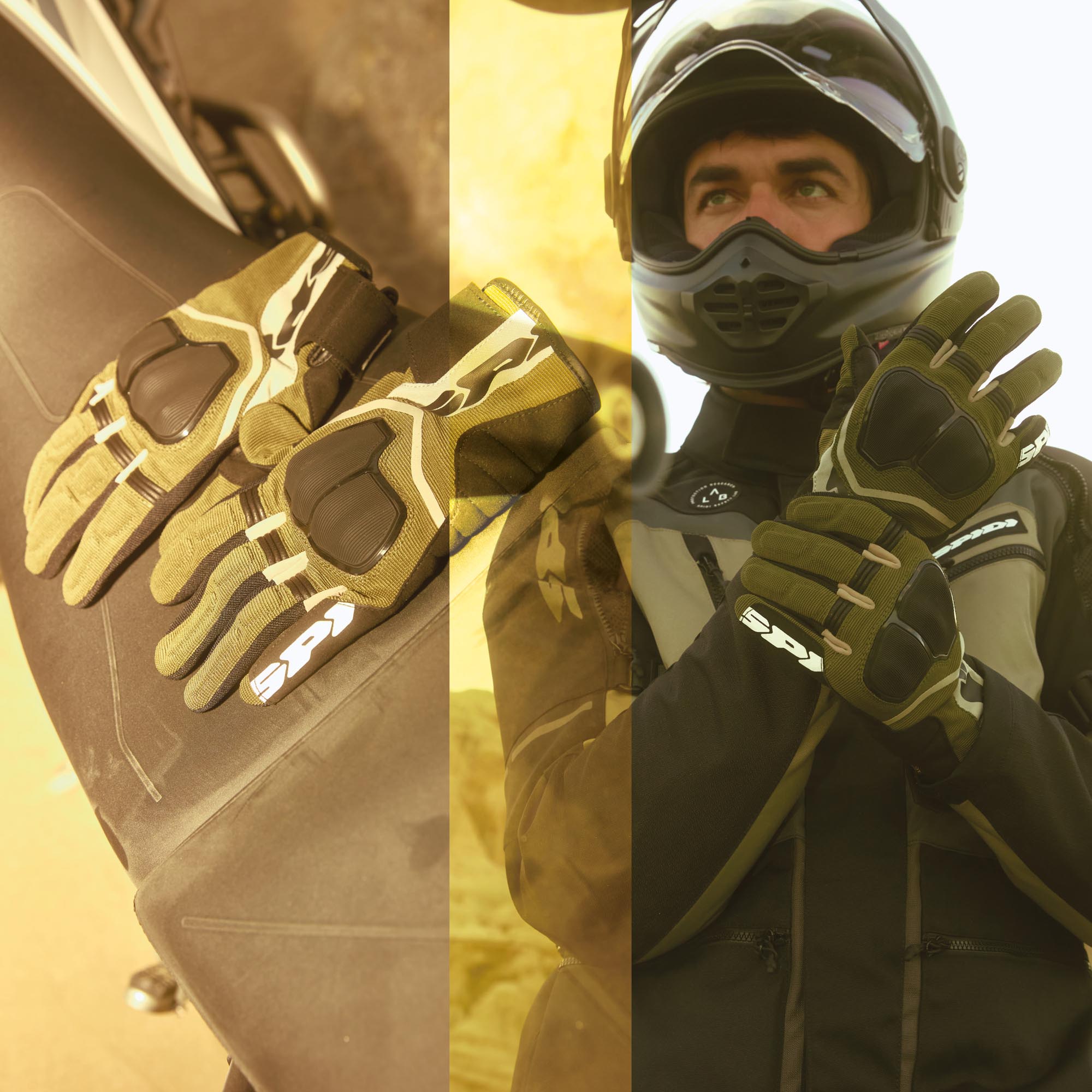 Spidi Sport-GT Motorrad Handschuhe militärgrün M Abbildung 4