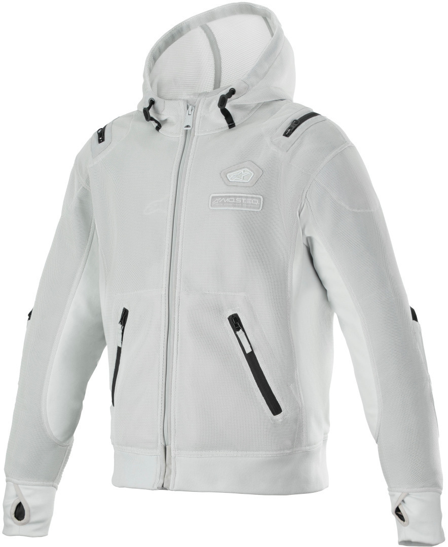 Alpinestars Moflow Air Tech Huvtröja med dragkedja för motorcykel grå M Figur 1