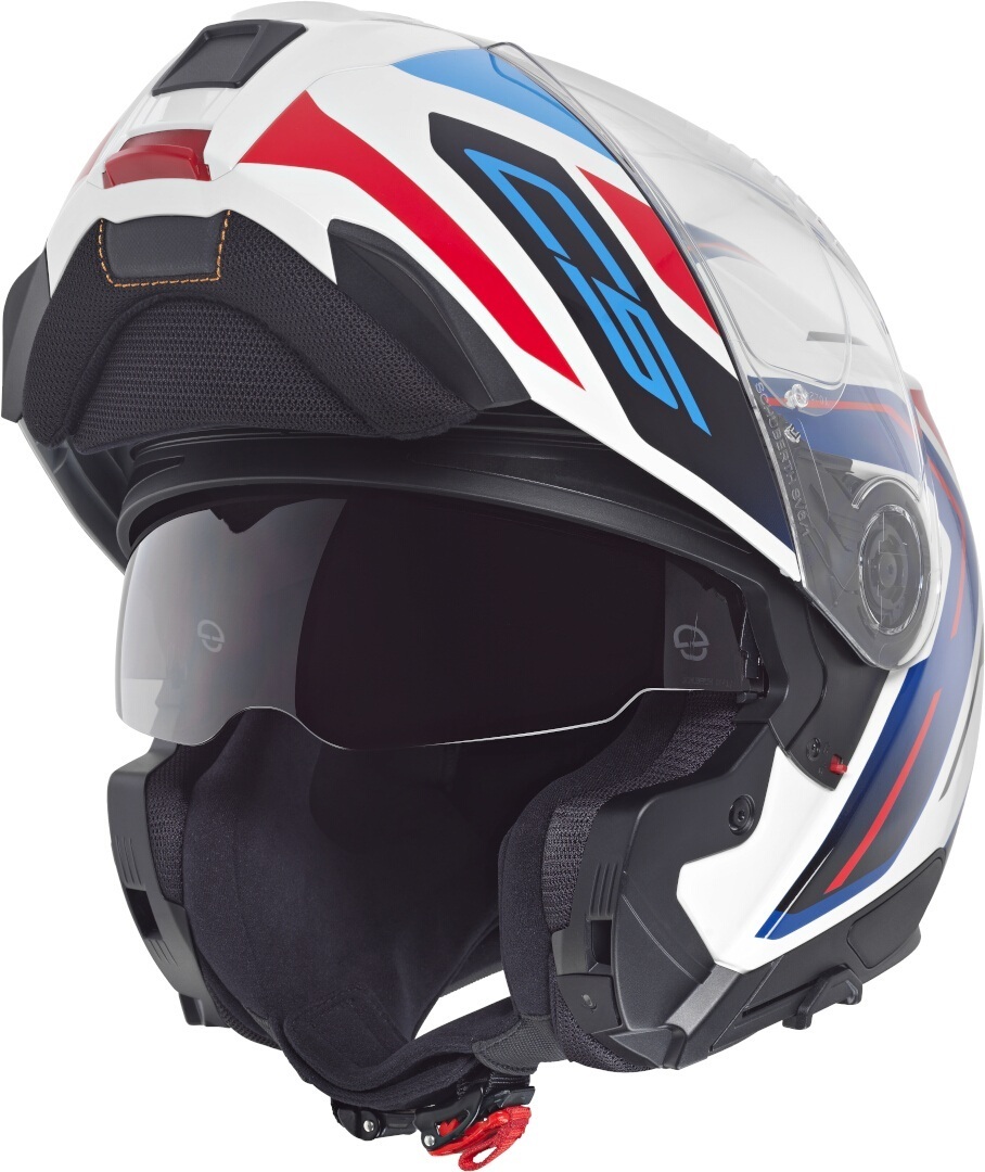 Schuberth C5 Omega Opklapbare helm wit/rood/blauw S (55) Figuur 3