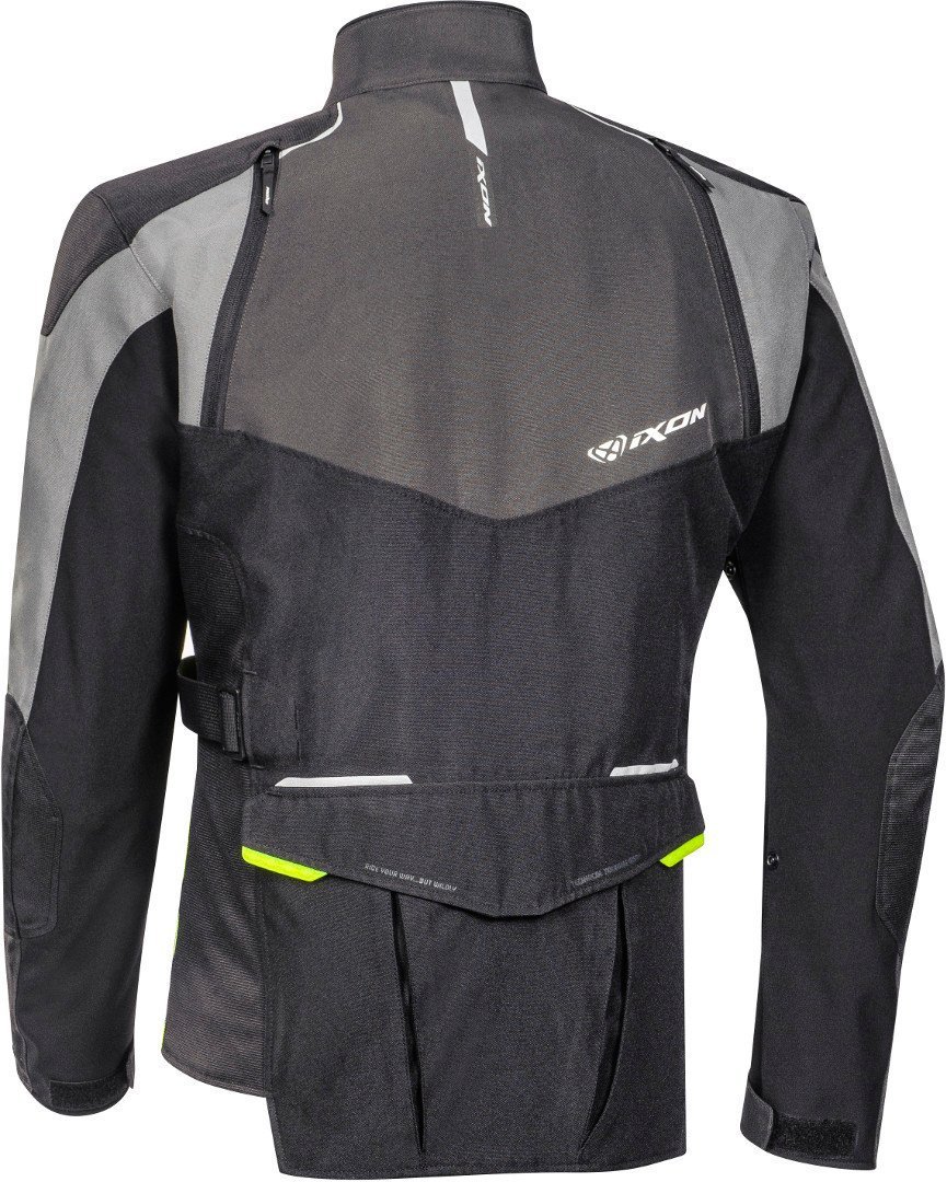 Ixon Balder Motorcycle Textile Jacket black/grey/yellow M Figure 2