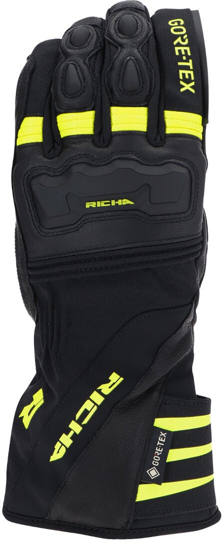 Richa Cold Protect Gore-Tex vandtætte motorcykelhandsker sort/gul 2XL Figur 1