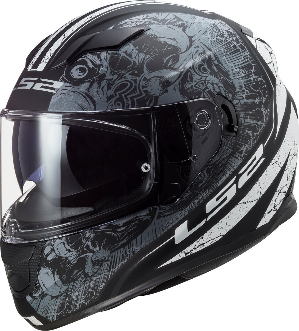 LS2 FF320 Stream Evo Throne Casque Noir mat/titane XL (61/62) Figure 1