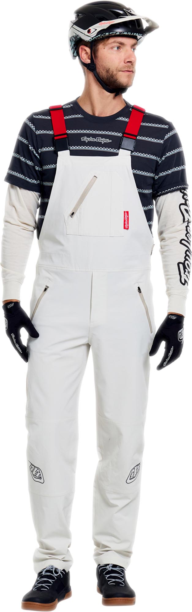 Troy Lee Designs Oversender Pro Mono Fietsstartnummer wit/grijs 36 Figuur 16