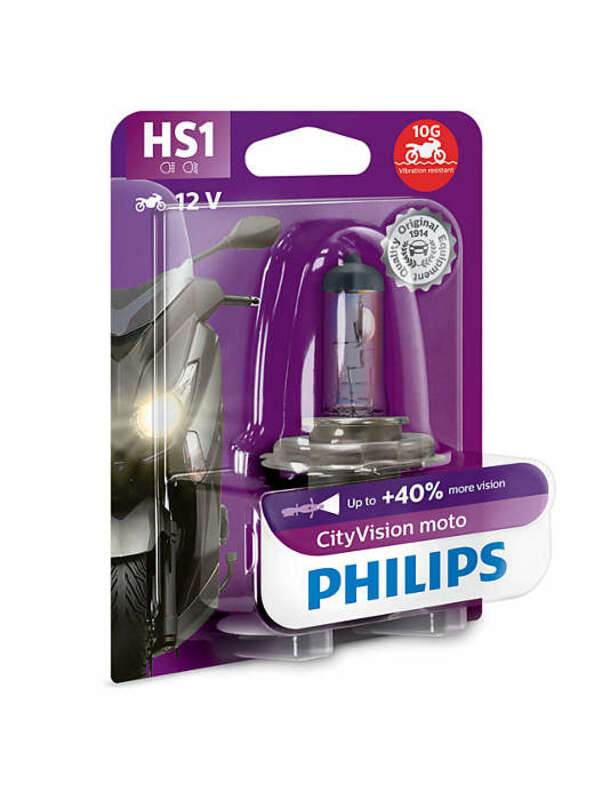 Side view of PHILIPS CityVision Moto HS1 Light Bulbs 12V 35/35W - x1