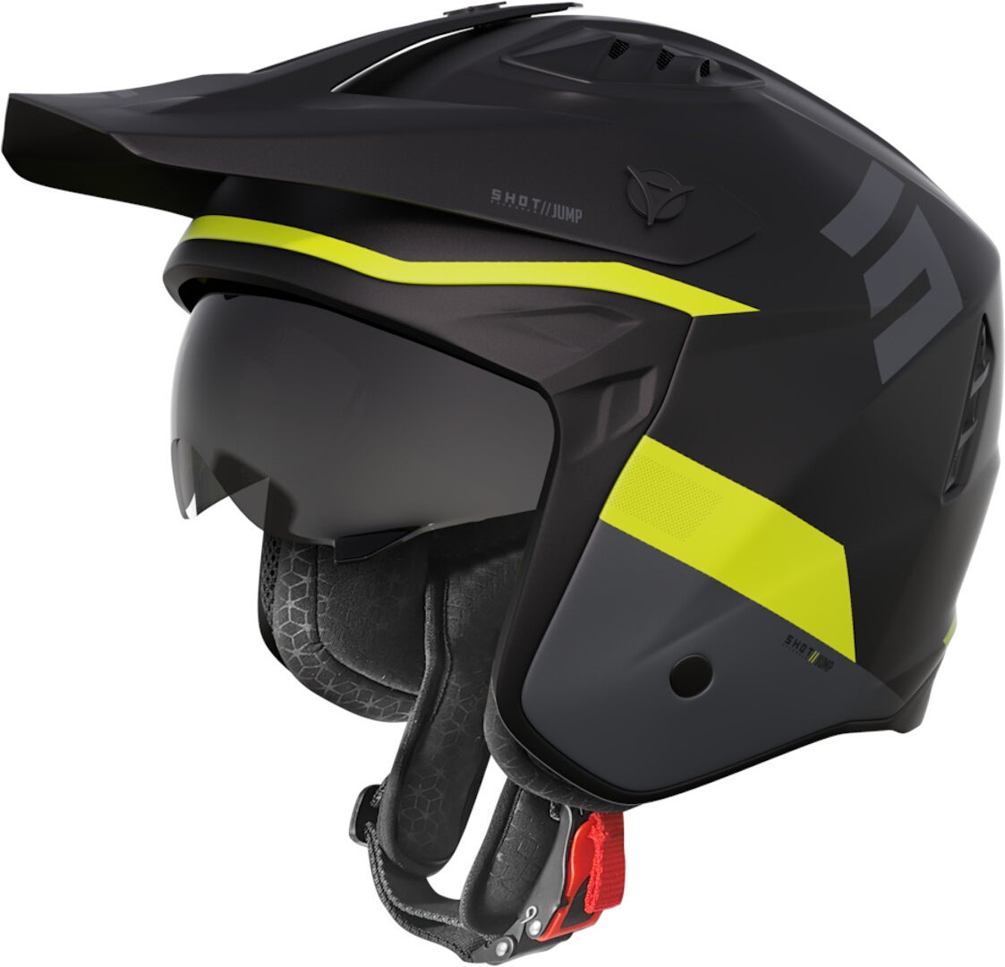 Shot Jump Tricks Casque Jet Noir mat/néon S (55/56) Figure 1