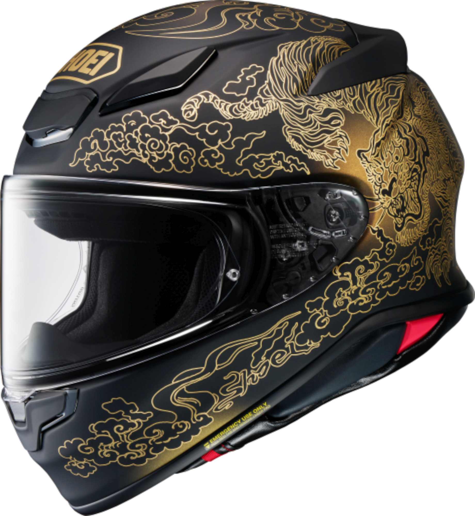 Shoei NXR2 Fearless Helm schwarz/gold S (55/56) Abbildung 1