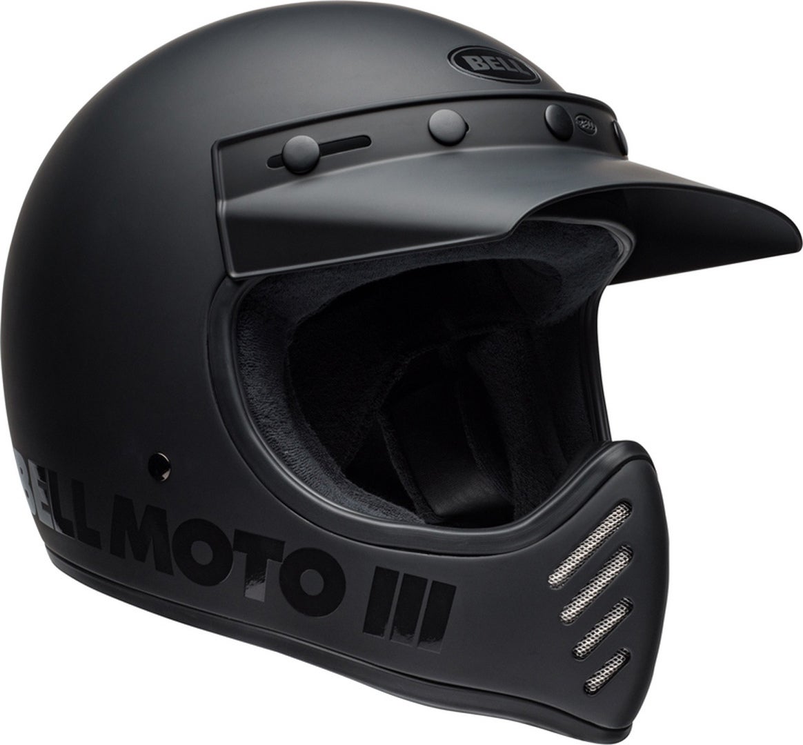 Bell Moto-3 Classic Casco Motocross nero opaco XXL (63/64) Figura 9