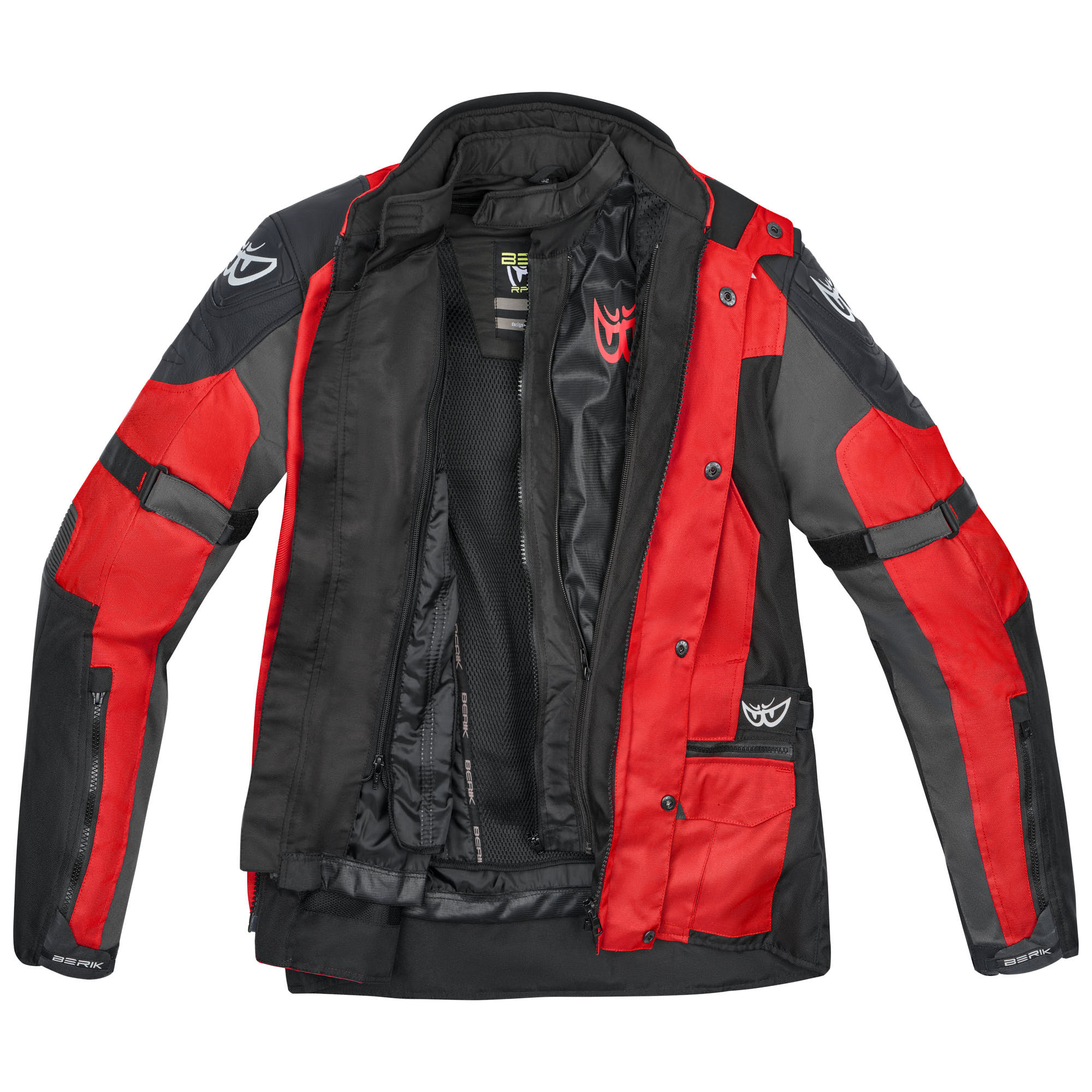 Berik Absolute Zero Race Motorcycle Textile Jacket red/black/grey 52 Figure 3