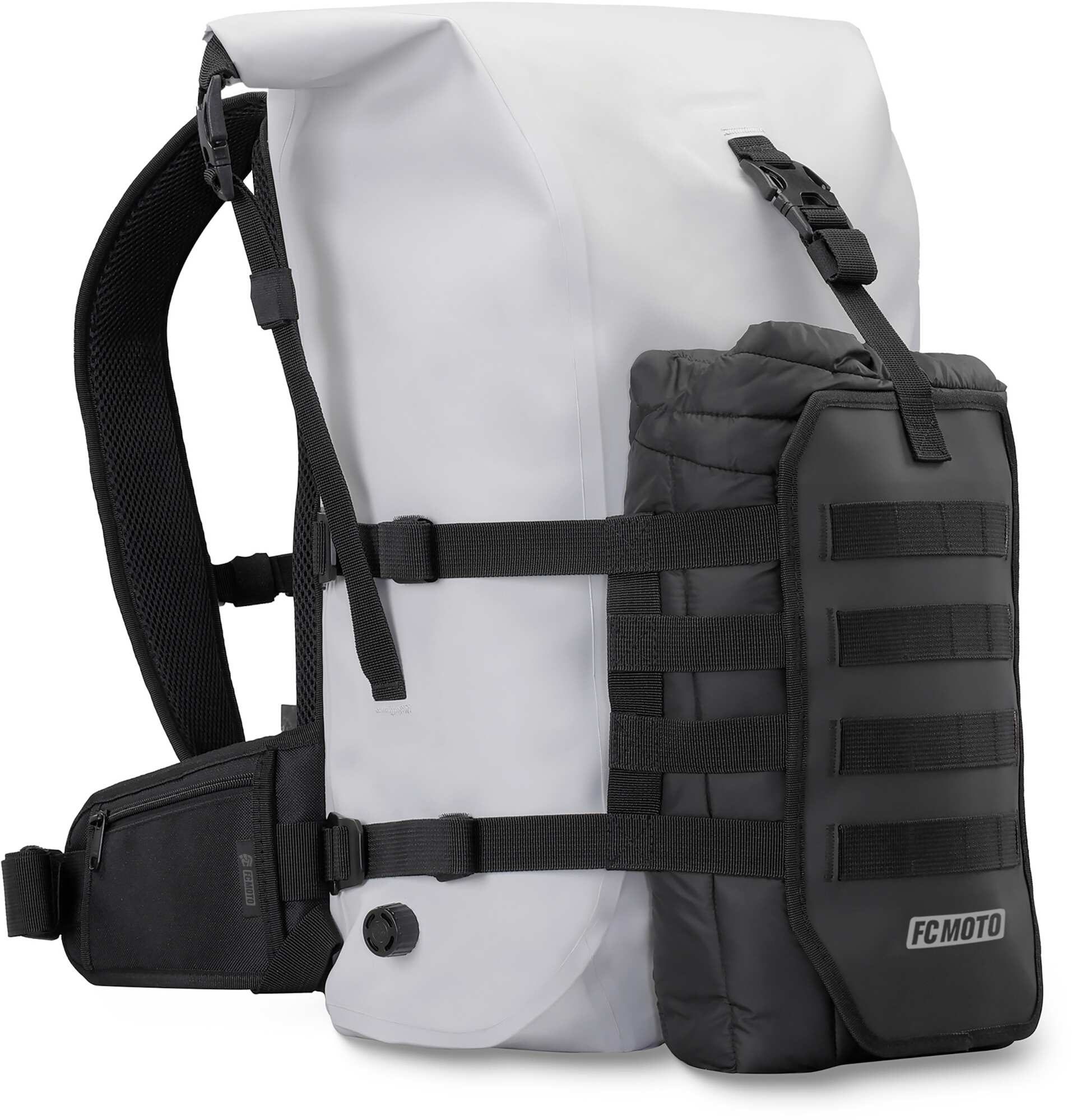 FC-Moto Ever-ST Roll-Top 26 L Rucsac impermeabil alb Figura 4