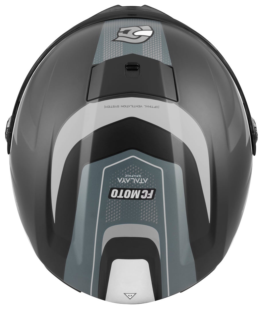 FC-Moto FF114B Zeron Helmet black matt/grey/white S Figure 6