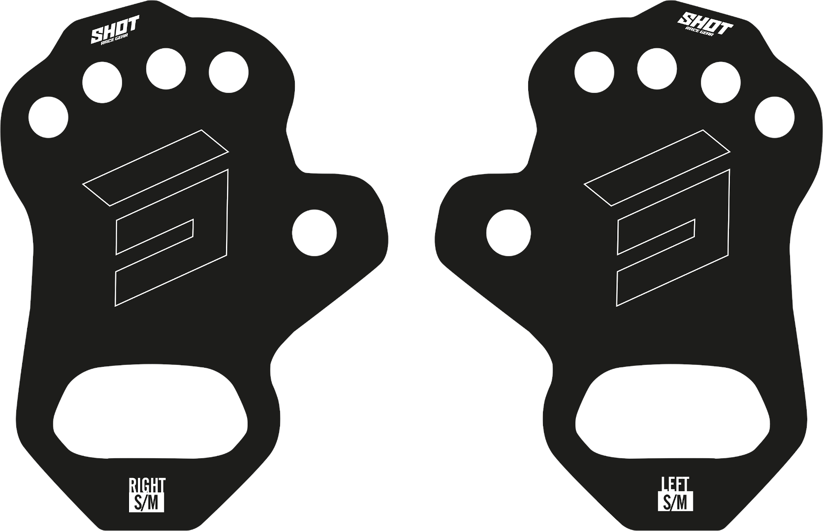 Shot Palmino 2.0 Protector de palmă negru L/XL Figura 1