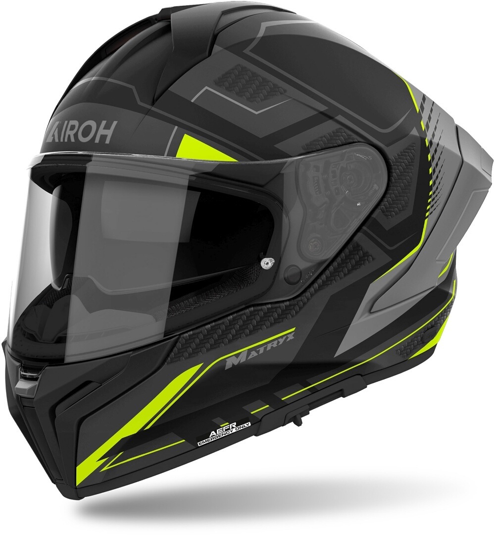 Airoh Matryx Rocket Casco nero opaco/grigio/giallo M (57/58) Figura 1