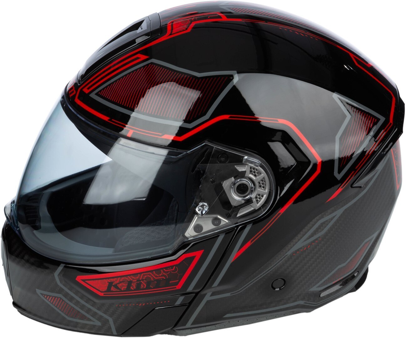 Klim GT1 Expedition Hjälm i kolfiber svart/röd Förlust (59/60) Figur 7