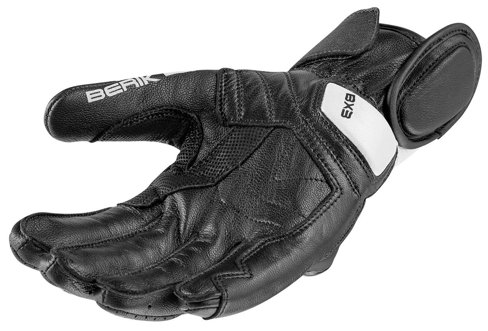 Berik TX-2 Motorcykelhandsker hvid/sort M Figur 4