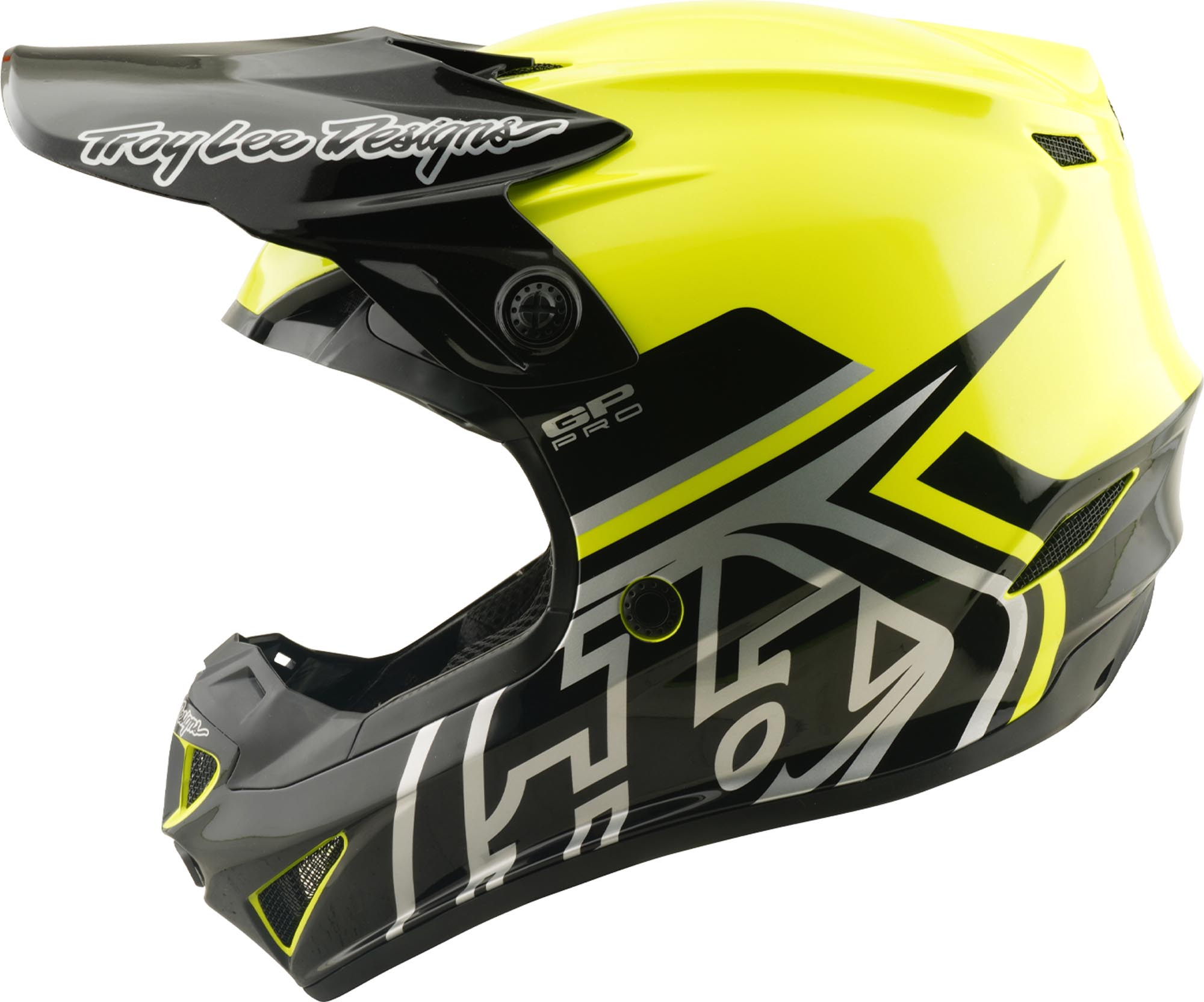 Troy Lee Designs GP Pro MIPS Mono Neon Cască de motocross pentru tineret Y/M (50/51) Figura 6