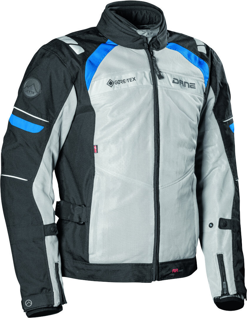 DANE Riva GTX waterproof Motorcycle Textile Jacket black/grey/blue 60 Figure 1