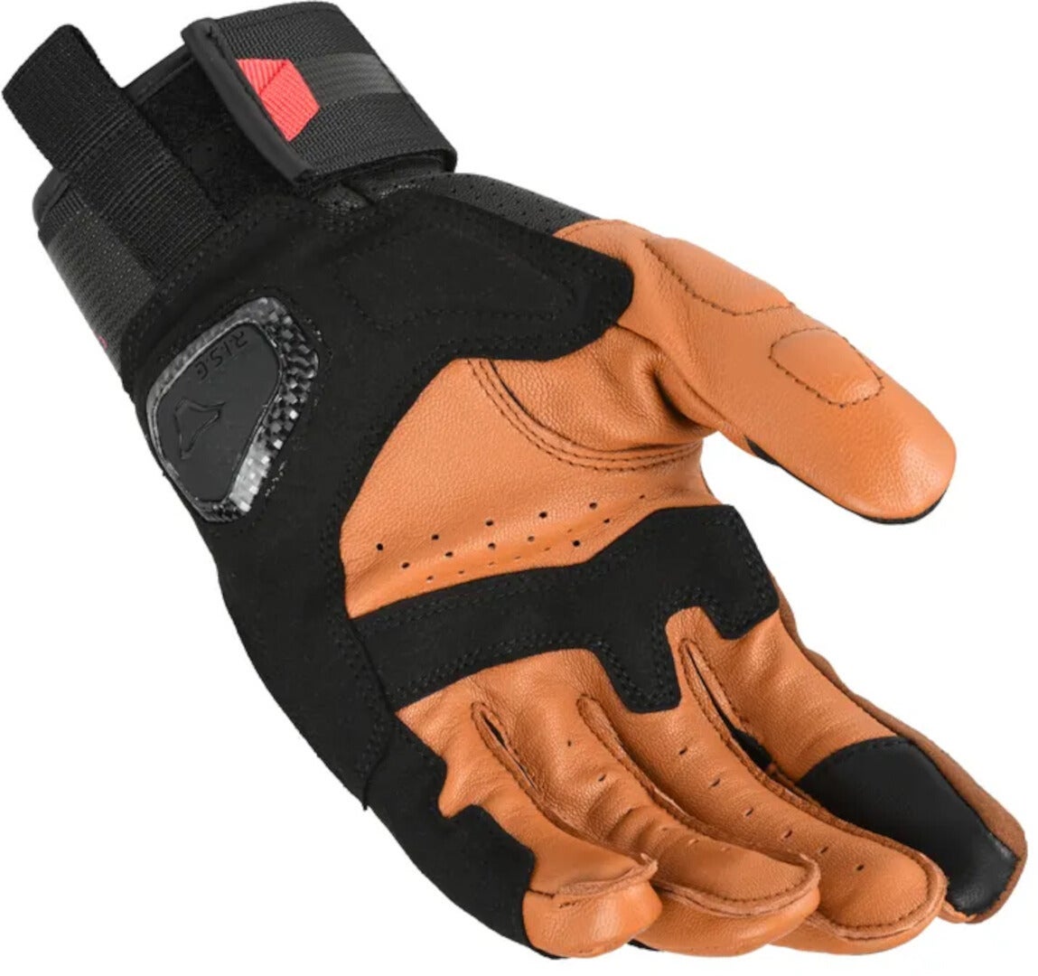 Macna Ulmex perforerede motorcykelhandsker sort/brun M Figur 2