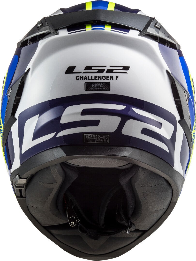 LS2 FF327 Challenger Galactic Casco bianco/giallo/blu XXL (63/64) Figura 6