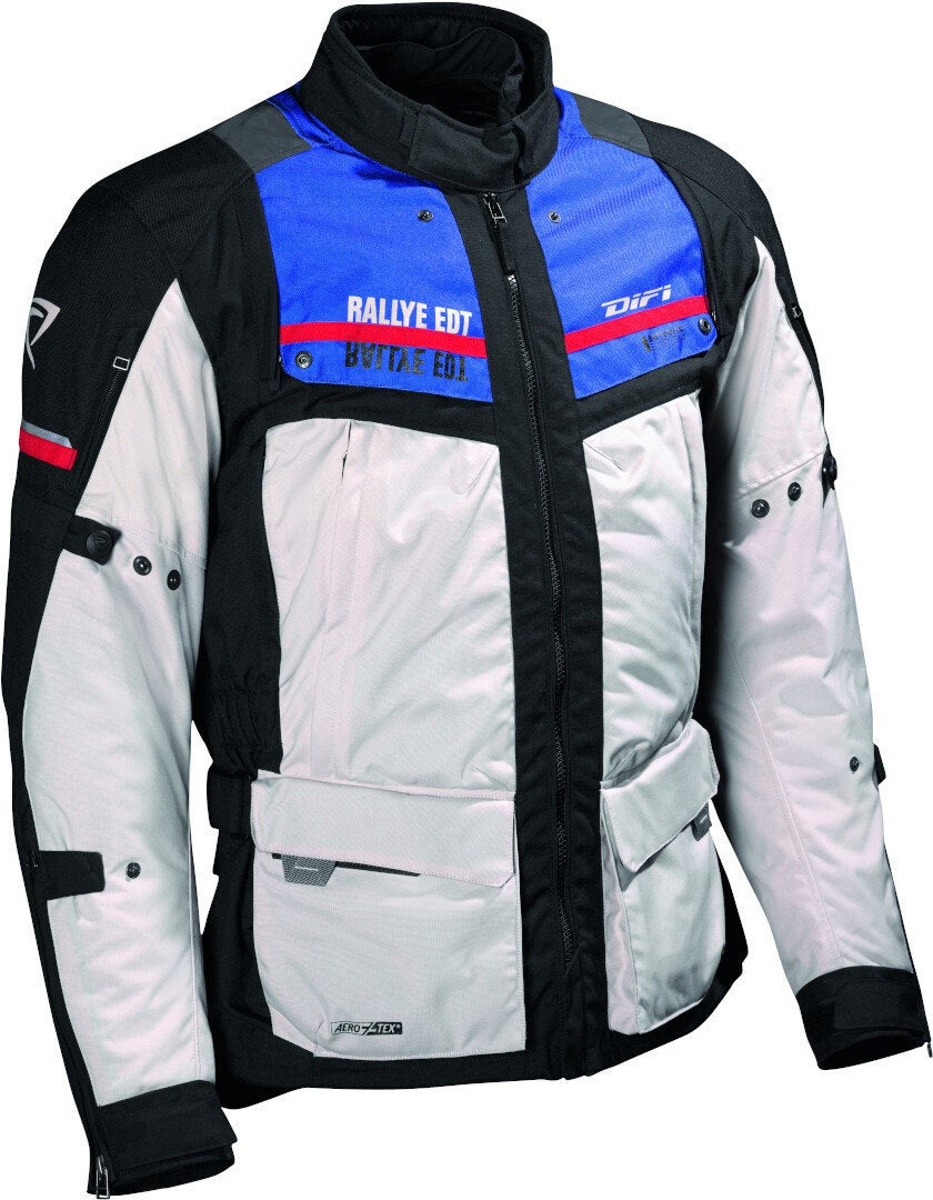 DIFI Sierra Nevada 3 Aerotex waterproof Motorcycle Textile Jacket black/blue L Figure 1