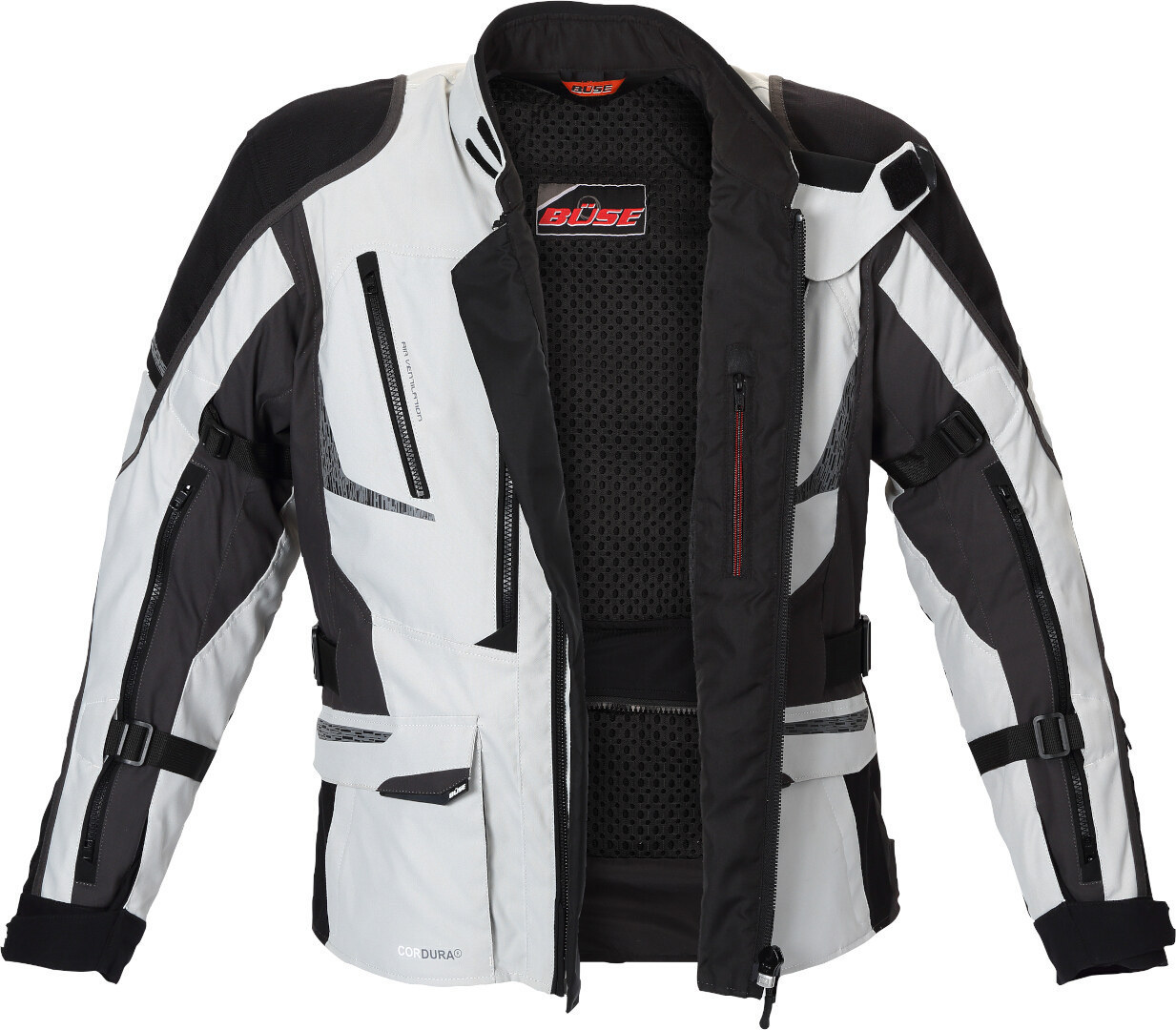 Büse Nero Motorrad Textiljacke hellgrau/schwarz 56 Abbildung 2