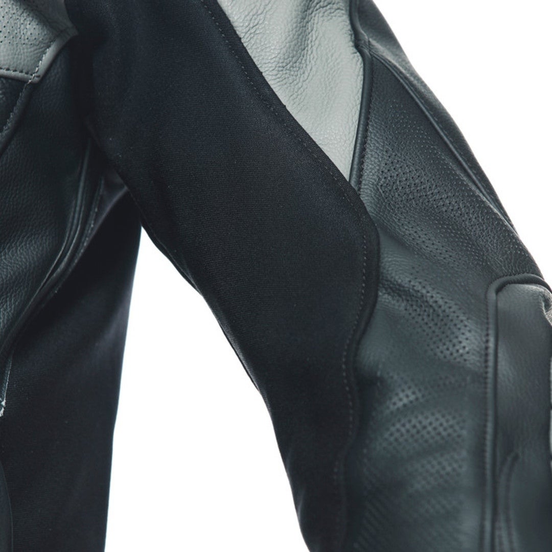 Dainese Racing 4 Perforated Motorcycle Leather Jacket black/grey 56 Figure 5