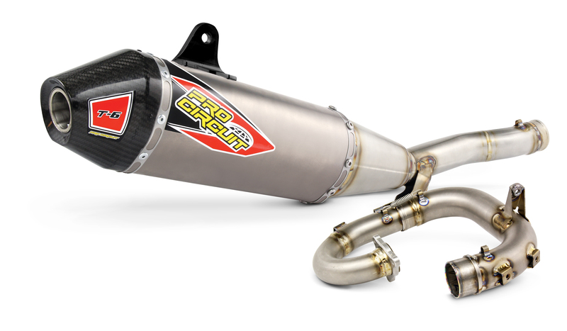 PRO CIRCUIT Sistem complet de evacuare T-6 Euro - Kawasaki KX 250 Figura 1