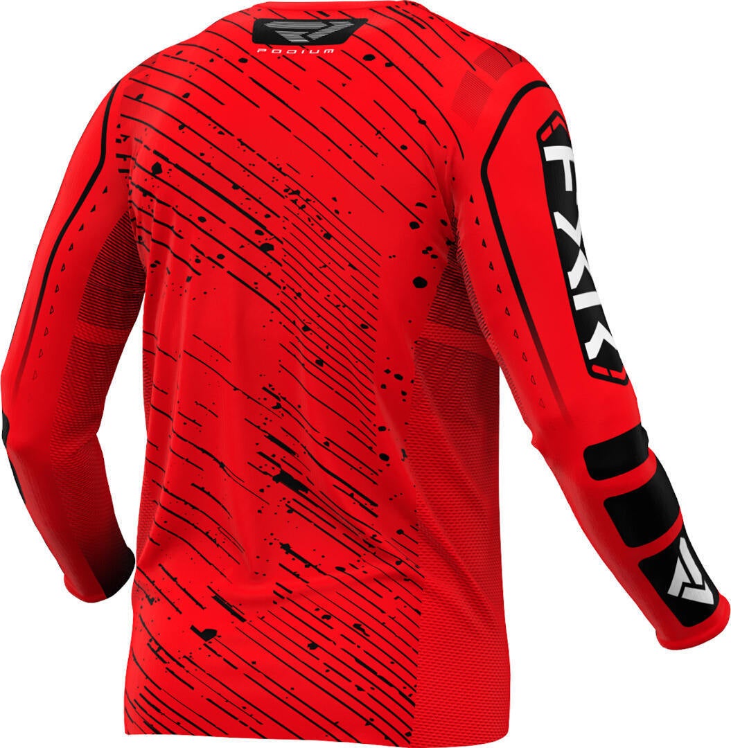 FXR Podium 2025 Motokrosový dres červená/černá/bílá L Obrázek 2