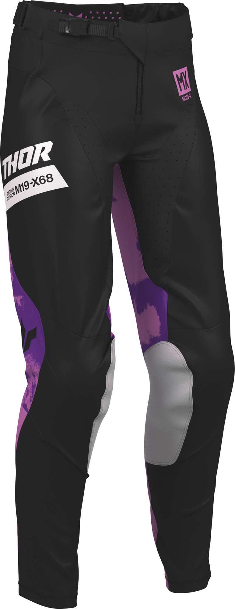 Thor Launchmode Bleach Ladies Motocross Pants black 3/4 Figure 1