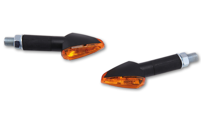 HIGHSIDER Smart Peak Lampindikator Kropp Svart / Lins Orange (Par), Fram och Bak Figur 5
