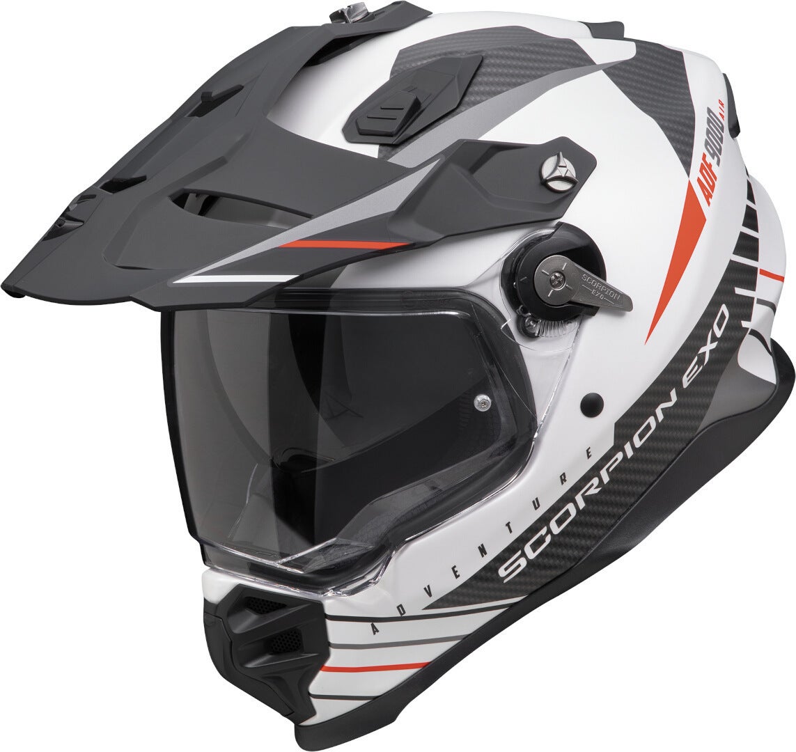 Scorpion ADF-9000 Air Feat Casco da motocross Bianco opaco/nero/rosso S (55/56) Figura 1