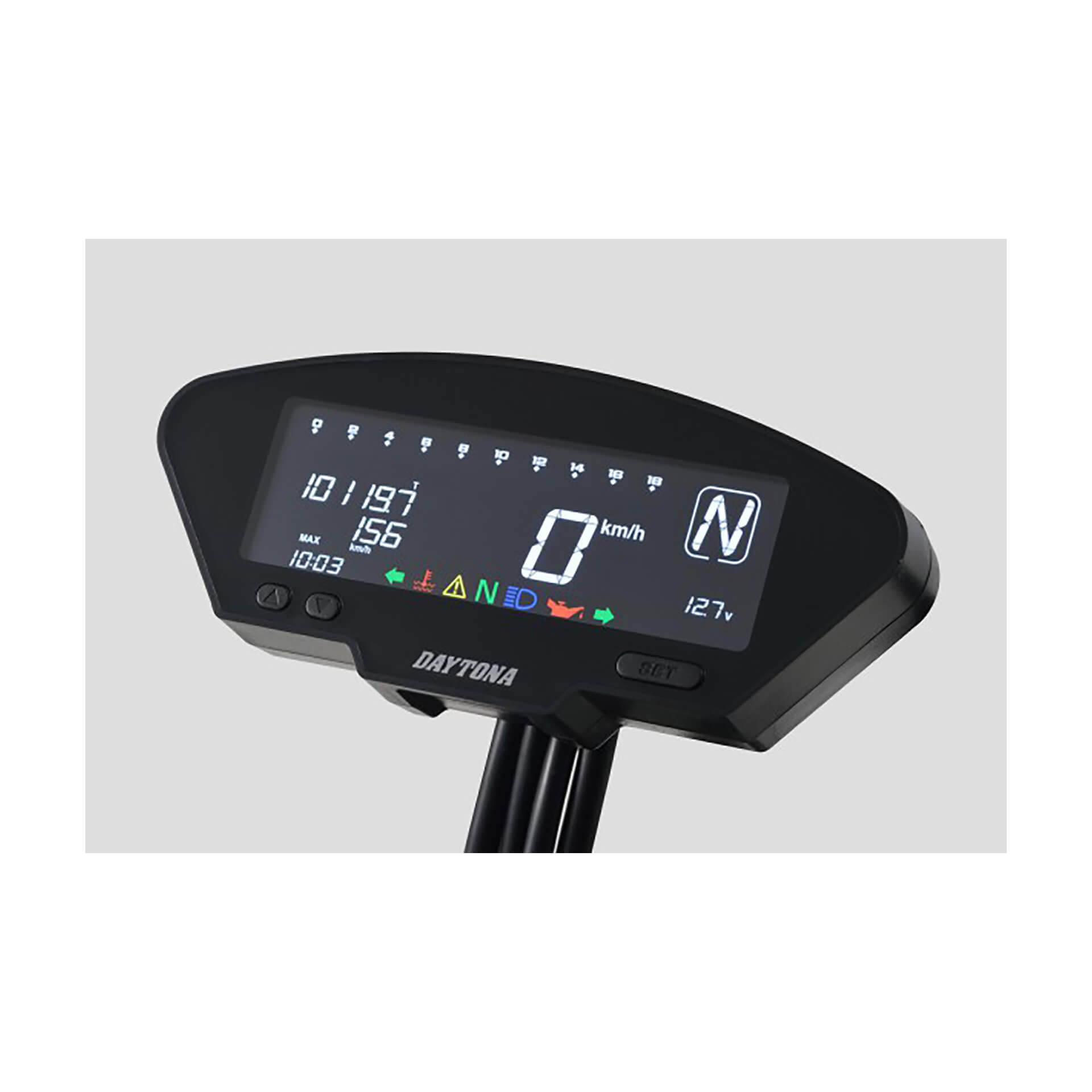 DAYTONA Corp. DEVA01 Digitales Multifunktionscockpit, all in one, mit Halter Figura 1
