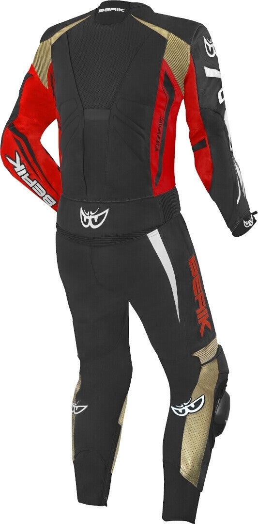Berik Monza Two Piece Motorcycle Leather Suit black/red/gold 48 Figure 2
