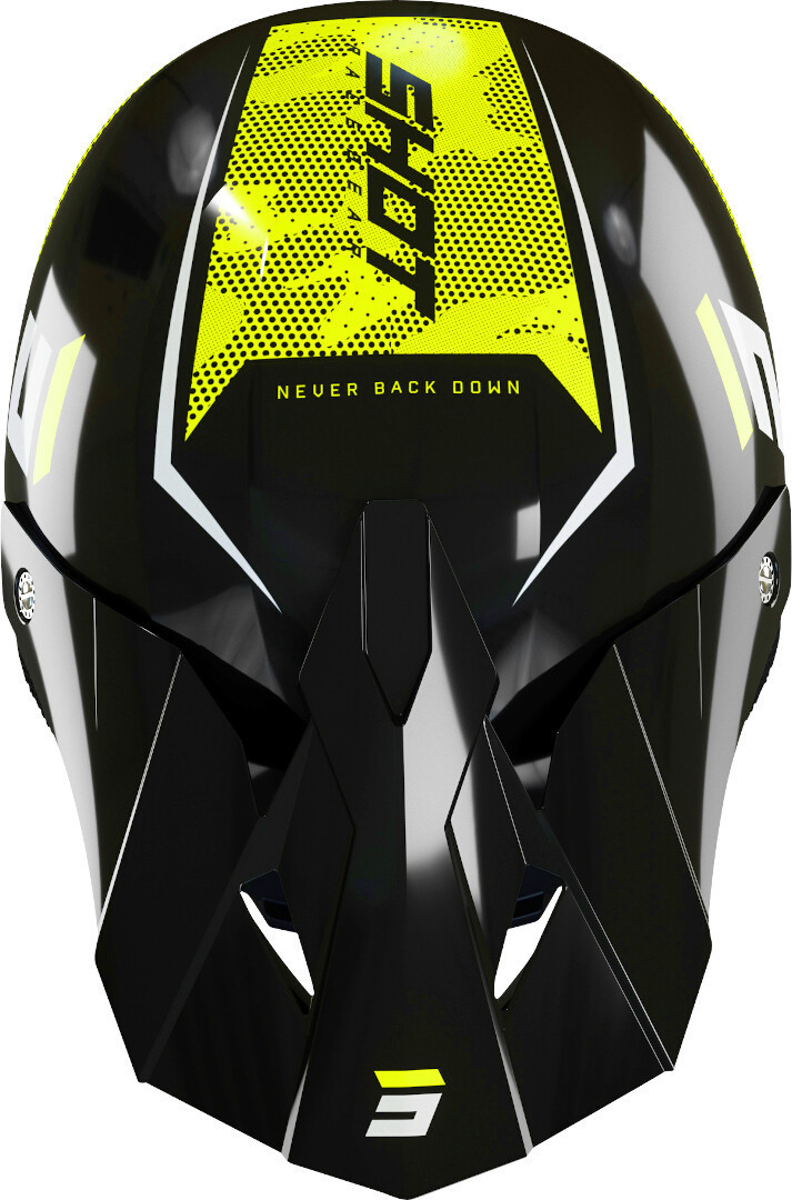 Shot Furious Camo Cască de motocross Negru/Alb/Galben XL (61/62) Figura 3