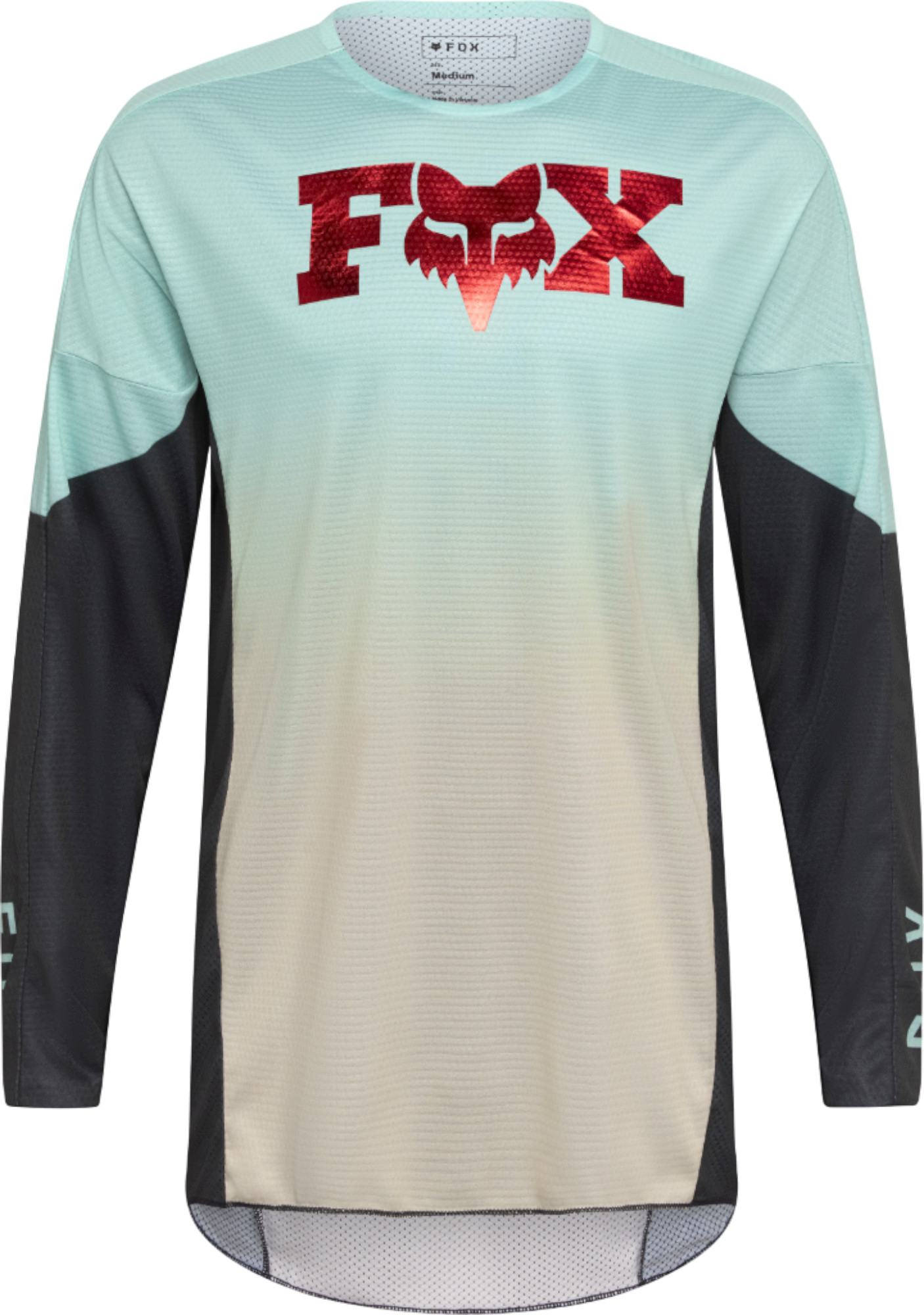 FOX 360 Drip Motocross Jersey schwarz/hellblau M Abbildung 1