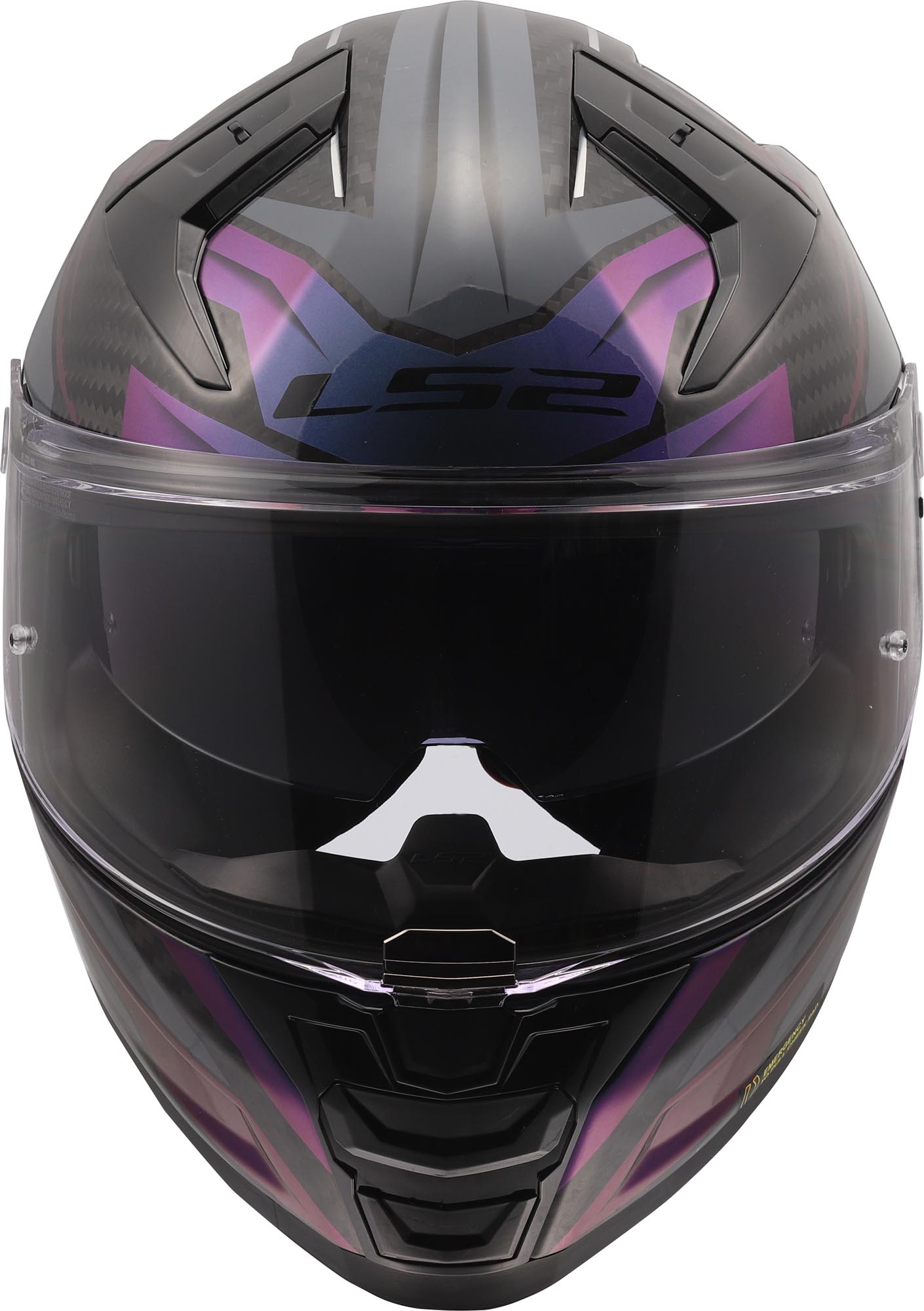 LS2 FF811 Vector II Carbon Savage Helmet grey/white/red L (59/60) Figure 3