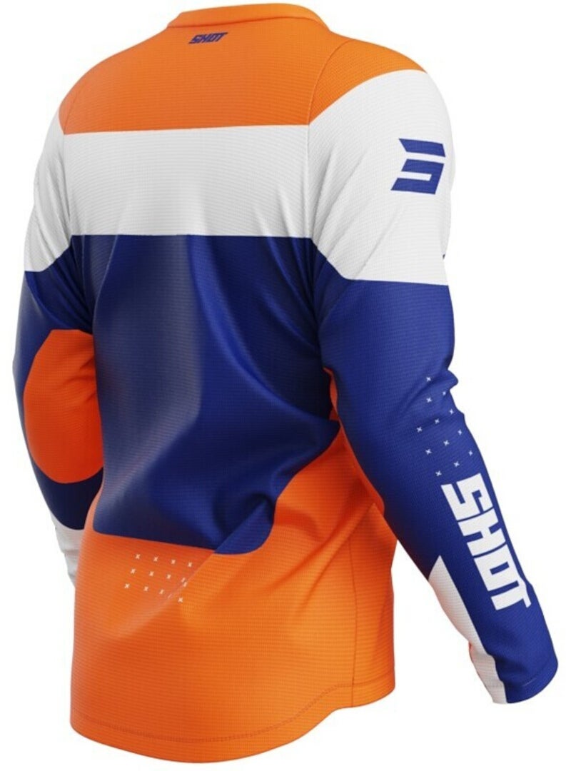 Shot Devo League Motocross Jersey orange/blue M Figure 2