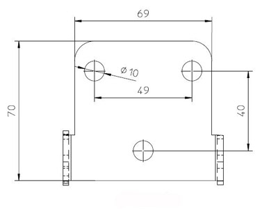 HIGHSIDER Universal Halter Typ 3, schwarz Figura 2