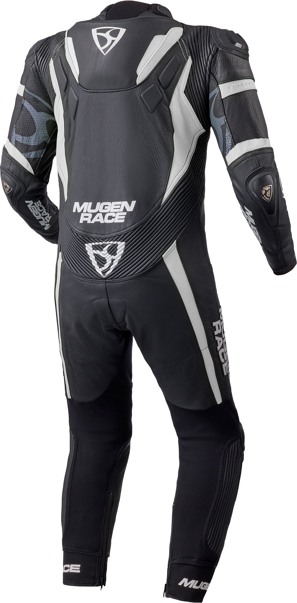MUGENRACE Assassino perforated Kids 1-Piece Motorcycle Leather Suit black/white 152 Figure 2