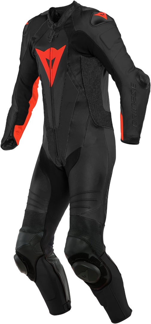 Dainese Laguna Seca 5 One Piece Perforated Motorcycle Leather Suit black/red 50 Figure 1