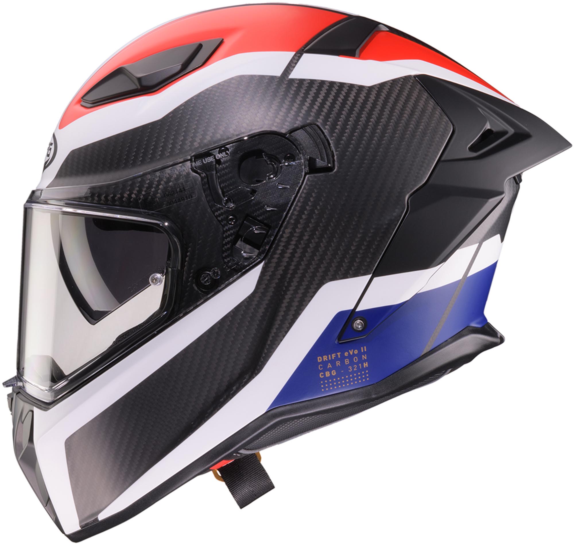 Side view of Caberg Drift Evo II Carbon CBR Helmet
