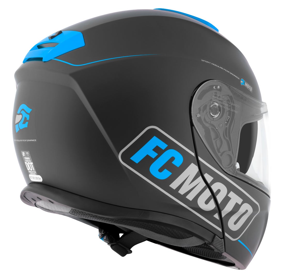 FC-Moto Novo Straight Přilba černá/modrá XXL (63/64) Obrázek 4
