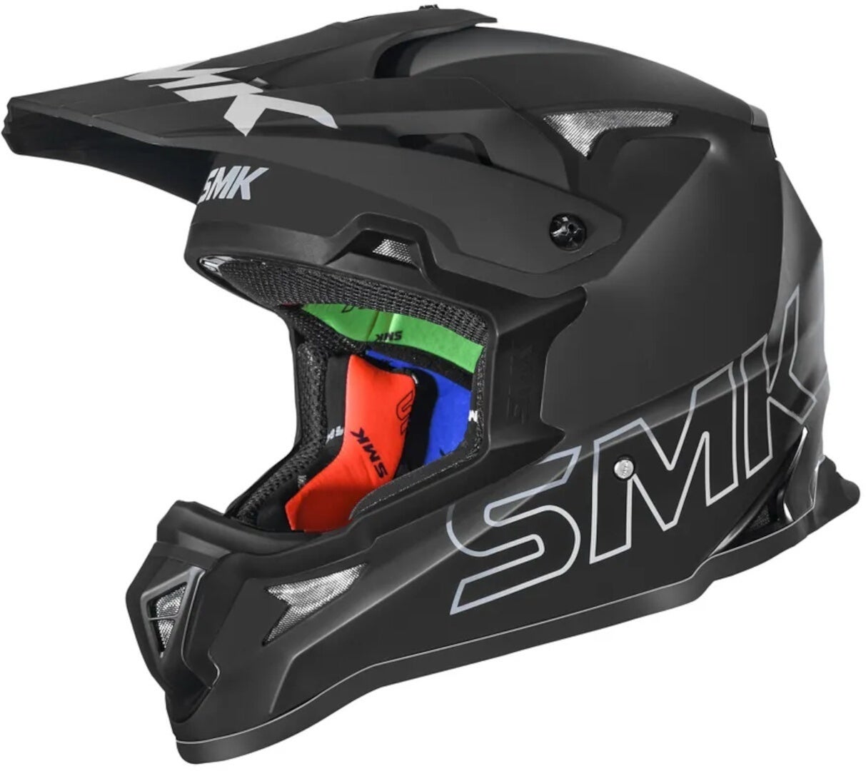 SMK Allterra Casco da motocross nero opaco S (55) Figura 1