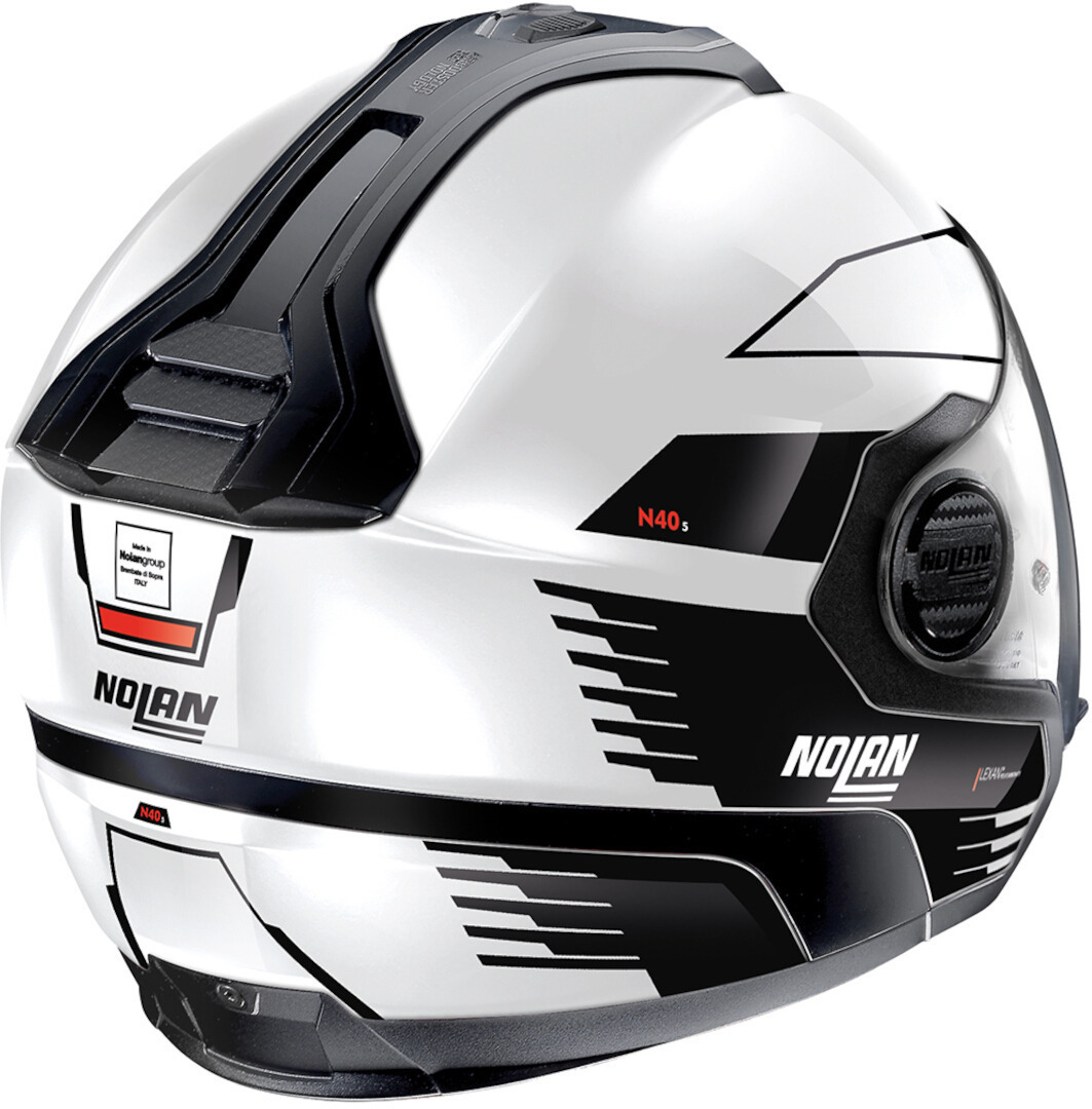 Nolan N40-5 Zefiro 2023 N-Com Cască cu reacție alb metalizat XS (55) Figura 3