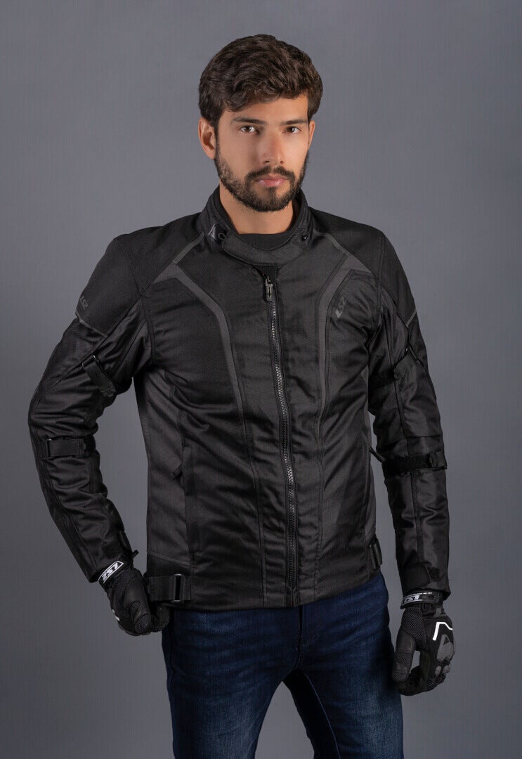 LS2 Sepang waterproof Motorcycle Textile Jacket black/dark grey XXL Figure 3