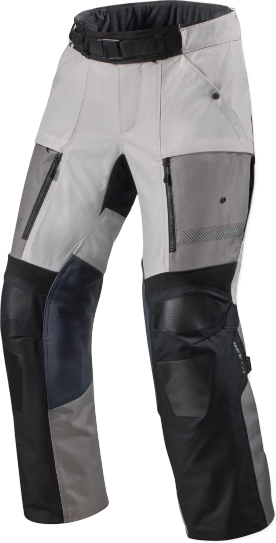 Revit Sand 5 H2O pantaloni impermeabili pentru textile de motocicletă Argintiu/Negru M scurt Figura 1